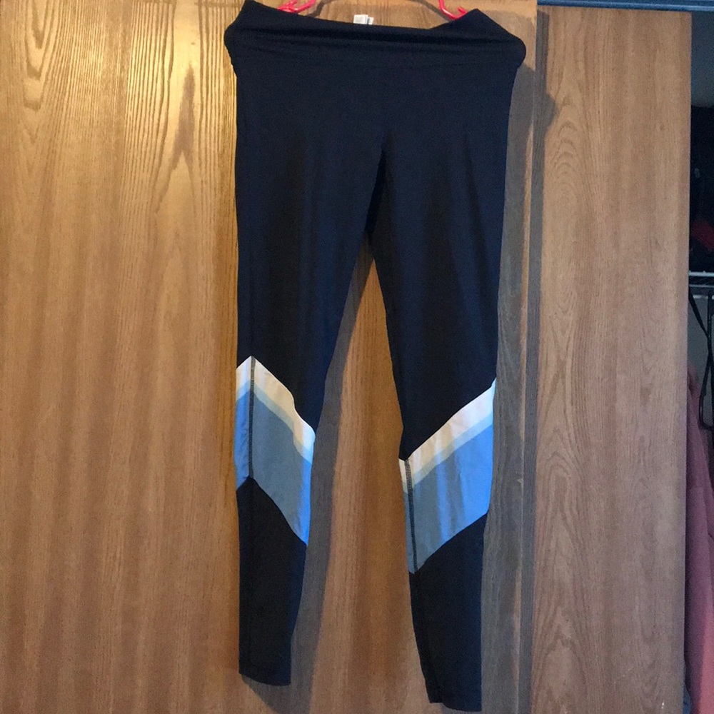 Adidas leggings navy blue white